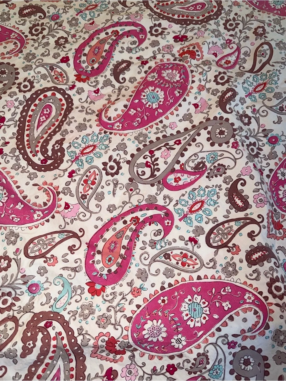 Pottery Barn Kids Brooklyn Paisley Floral Duvet Cover. Full Size Duvet